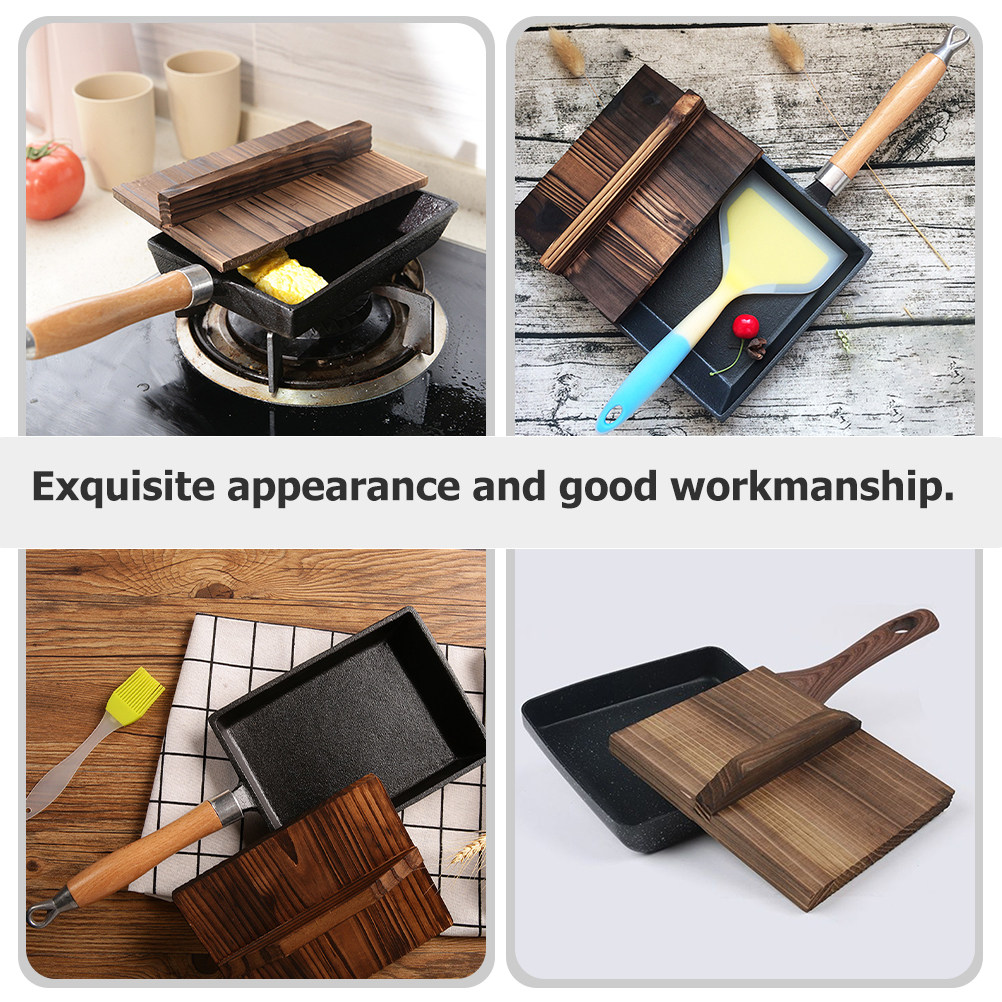 Japanese Camping Cooking - Japanese Style Rectangular Wooden Pot Lid