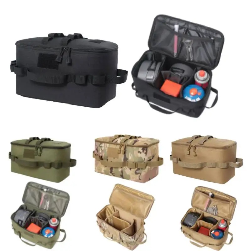 Camping Outdoor Cooking Set - Tactical Camping Storage Bag Ground Nail