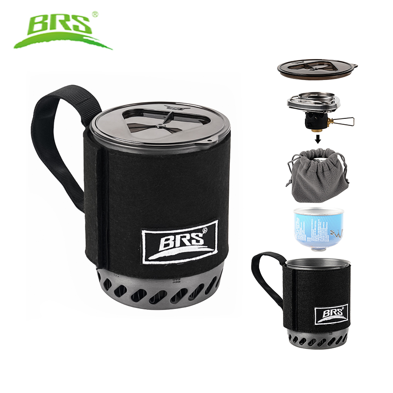 Camping Cooking One Pot - BRS 61 Camping Integrated Heat Collecting