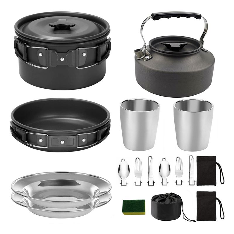 【BUYERS】Camping Cookware Porta - Camping Outdoor Cooking Set ulasan dan harga