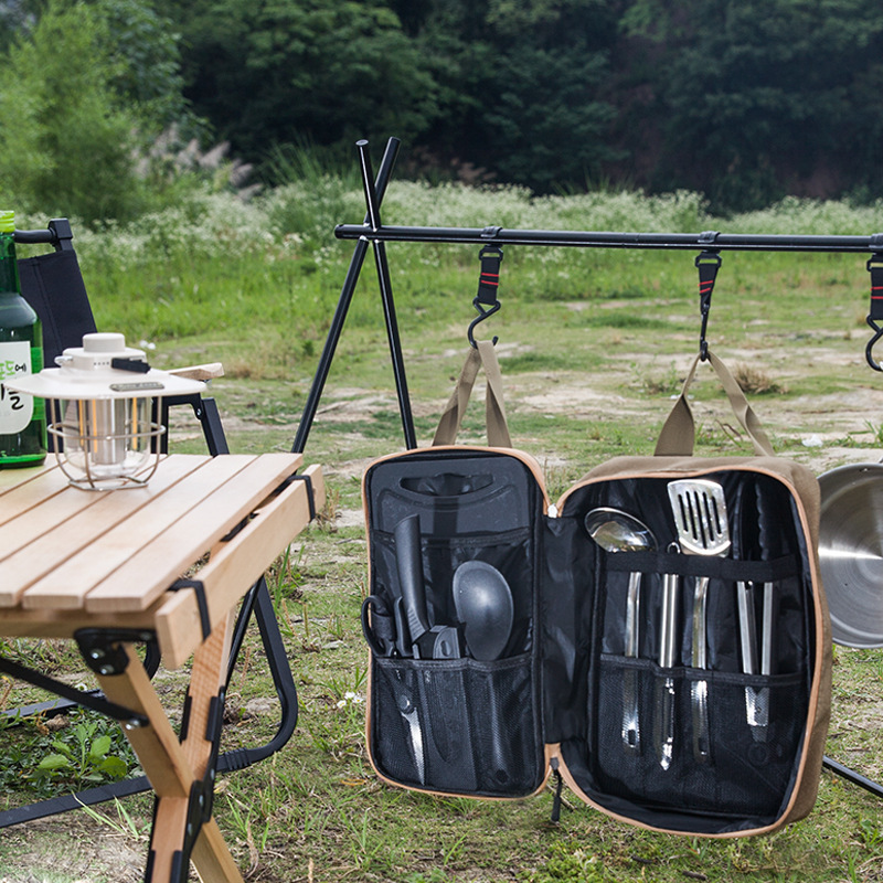 8pcs Camping Kitchen Cookware  - Camping Cooking Kitchen Set ulasan dan harga