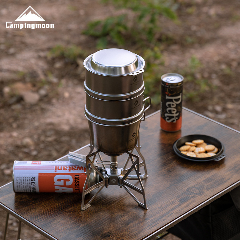 CAMPINGMOON S-SD Thickened Sta - Camping Cooking Snow ulasan dan harga