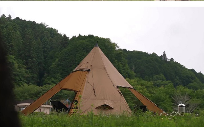Camping Pyramid Tent With Snow - Camping Cooking Snow ulasan dan harga