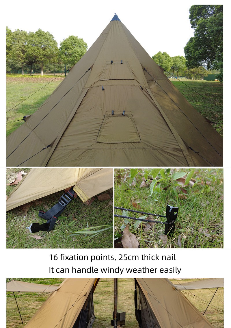 Camping Pyramid Tent With Snow - Camping Cooking Snow ulasan dan harga