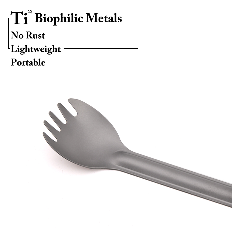 TiTo Titanium Spork Spoon Long - Camping Cooking Basket ulasan dan harga