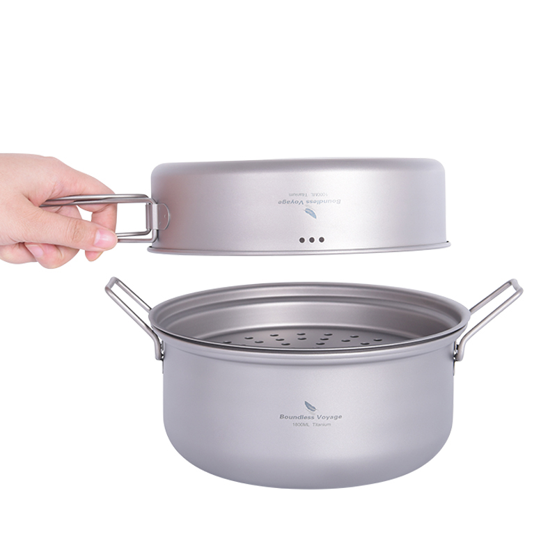 Boundless Voyage Titanium Stea - Camping Outdoor Cooking Set ulasan dan harga