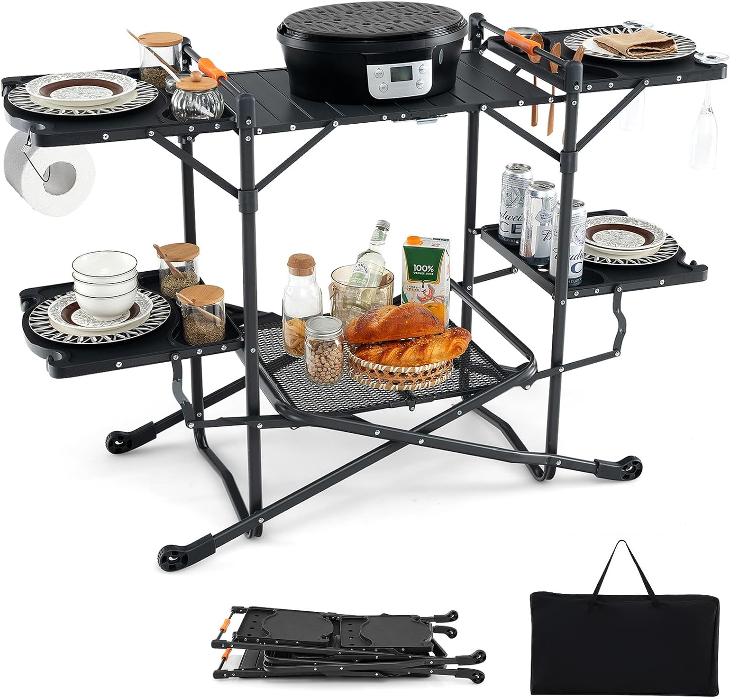 Portable Camp Cooking Table wi - Camping Cooking Top ulasan dan harga