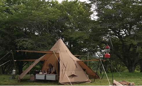 Camping Pyramid Tent With Snow - Camping Cooking Snow ulasan dan harga