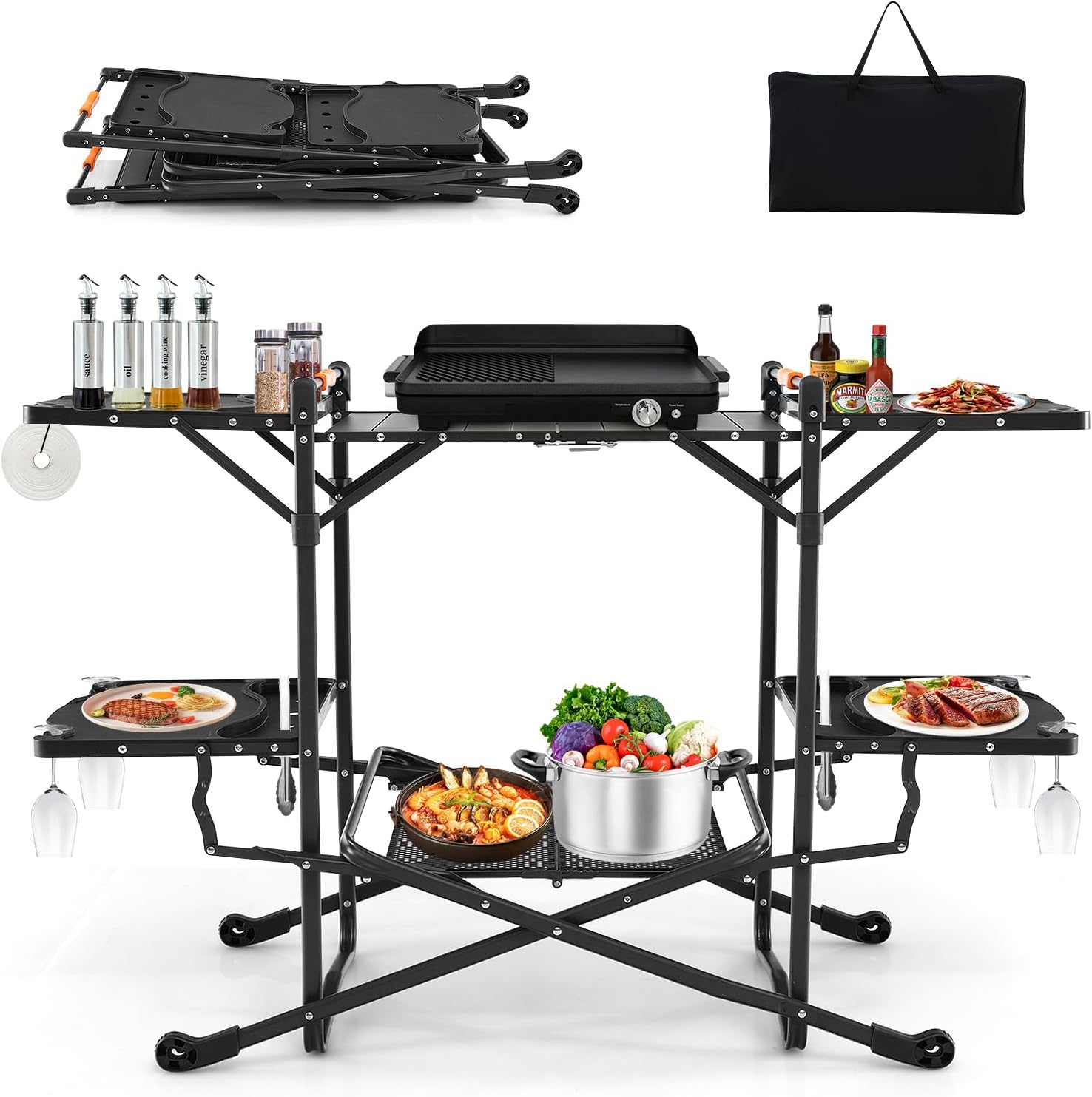 Portable Outdoor Folding Cooki - Camping Cooking Top ulasan dan harga