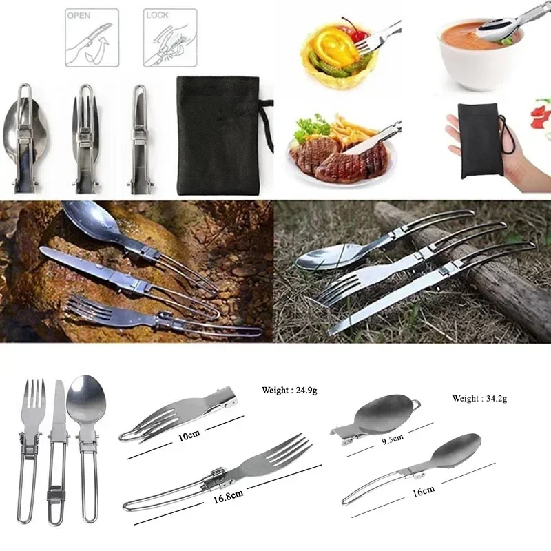 New Camping Pot  Portable Outd - Camping Cooking Kitchen Set ulasan dan harga