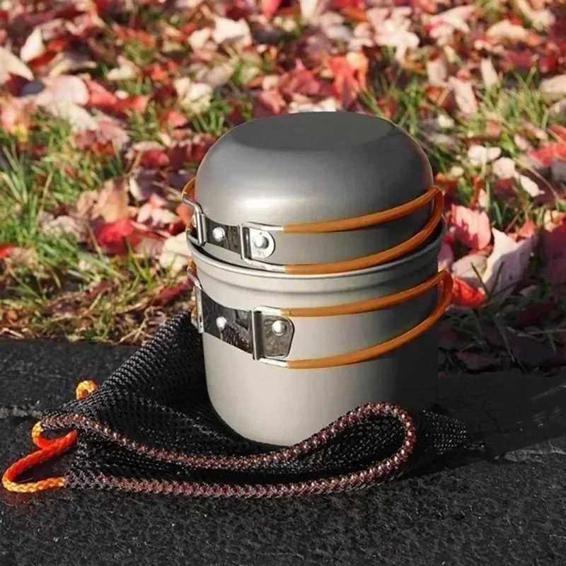 New Camping Pot  Portable Outd - Camping Cooking Kitchen Set ulasan dan harga