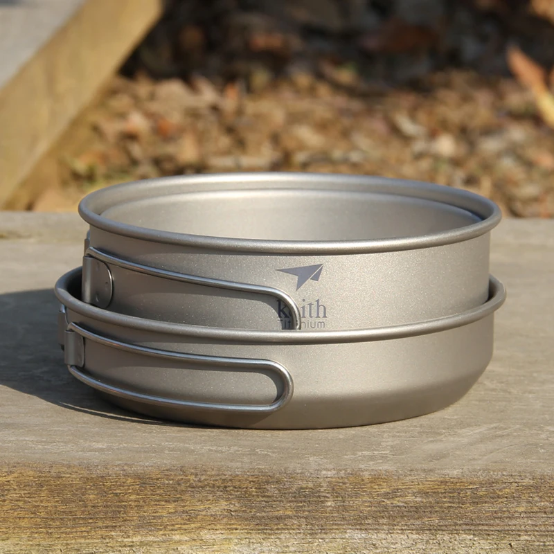 Keith 3PCS Titanium Cookware P - Camping Outdoor Cooking Set ulasan dan harga