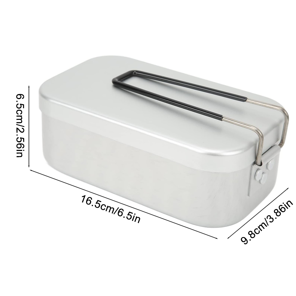 800ML Aluminum Lunch Boxes Out - Camping Outdoor Cooking Set ulasan dan harga