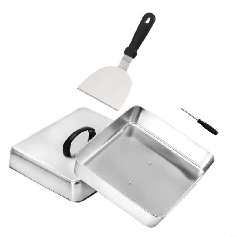 Metal Basting Cover with Top H - Camping Cooking Top ulasan dan harga