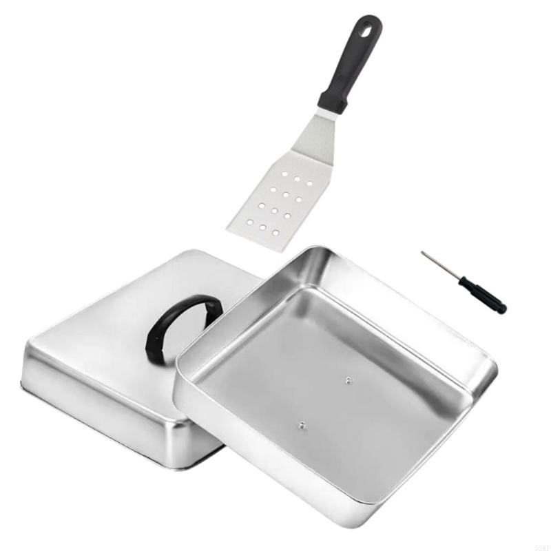 Metal Basting Cover with Top H - Camping Cooking Top ulasan dan harga