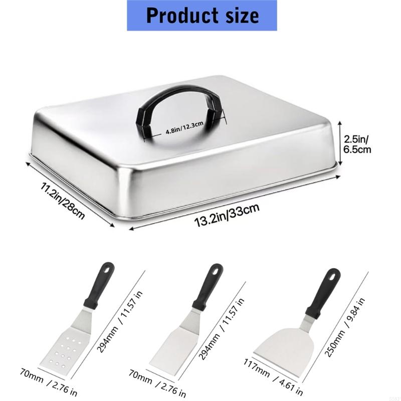 Metal Basting Cover with Top H - Camping Cooking Top ulasan dan harga