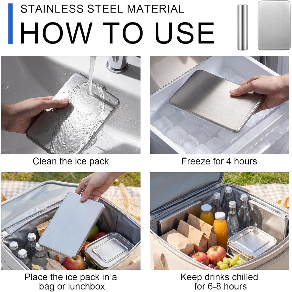Stainless Steel Ice Pack for C - Camping Cooking Basket ulasan dan harga