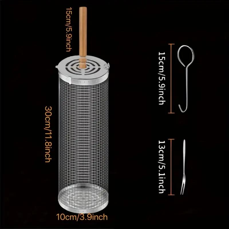 Stainless Steel BBQ Grill Bask - Camping Cooking Basket ulasan dan harga