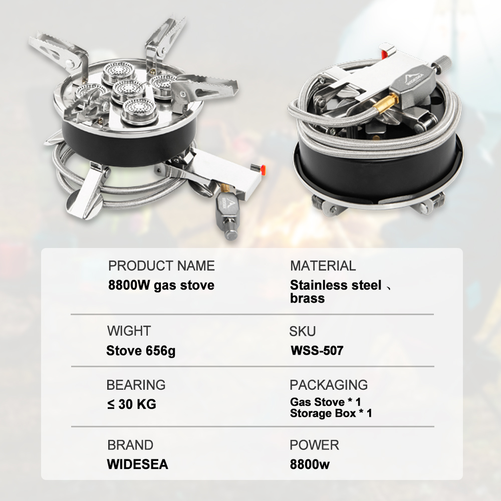 Widesea Camping 5in1 Gas Stove - Camping Cooking Grate ulasan dan harga