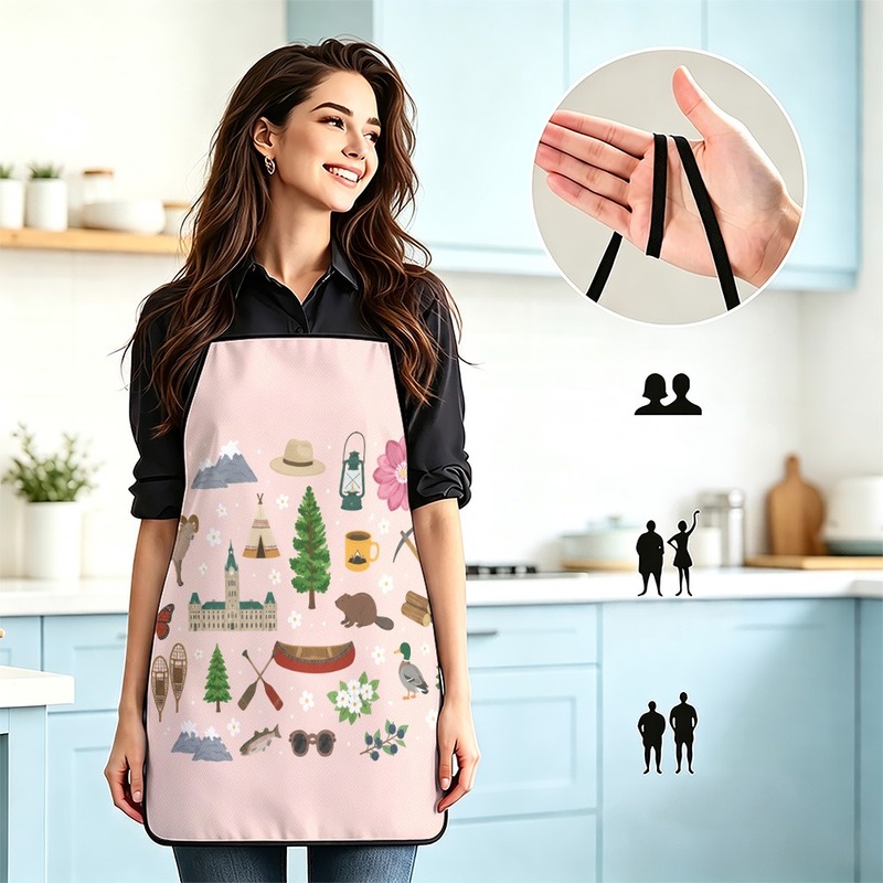 1PC【Apron】2DFlat effect，Printe - Japan Camping Cooking ulasan dan harga
