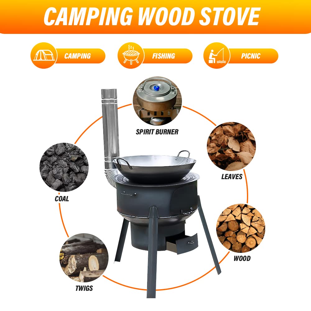48cm Portable Detachable Outdo - Camping Cooking Hot Plate ulasan dan harga