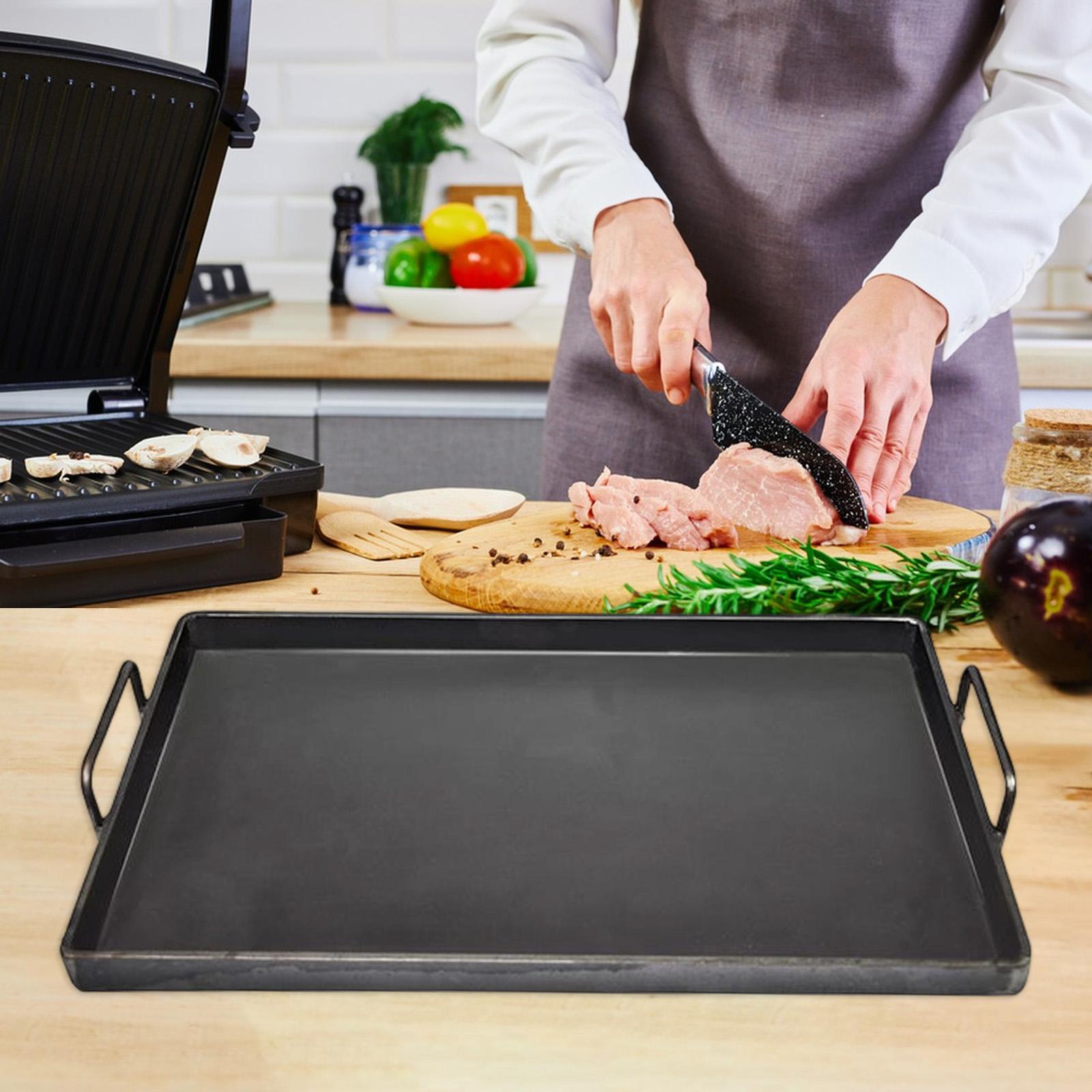 1 Pc Cast Iron Cooking Griddle - Camping Cooking Top ulasan dan harga