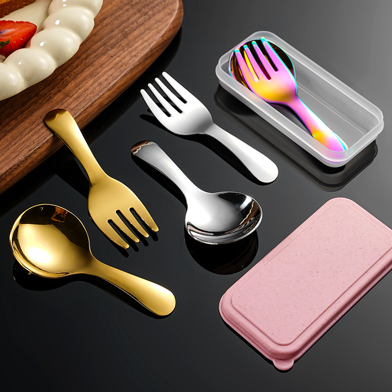 2Pcs Portable Spoon Fork Cutle - Japan Camping Cooking ulasan dan harga