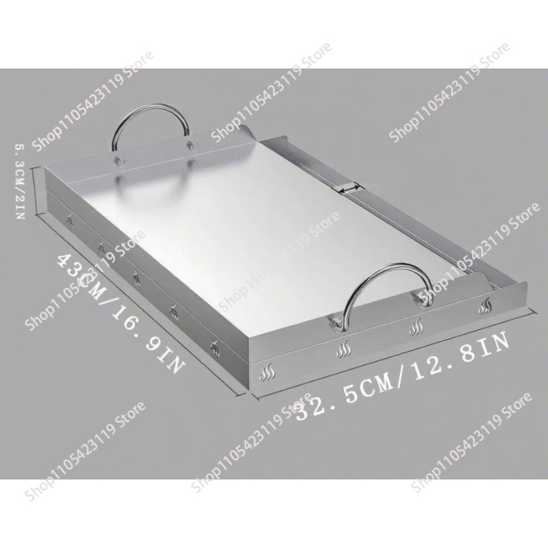 Stainless Steel Griddle BBQ To - Camping Cooking Top ulasan dan harga