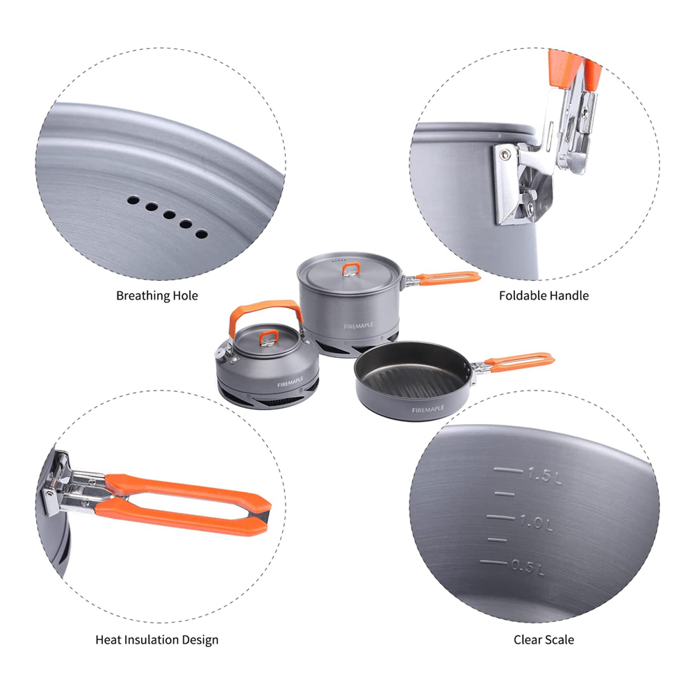 Fire Maple Camping Cookware Ut - Camping Cooking Kitchen Set ulasan dan harga
