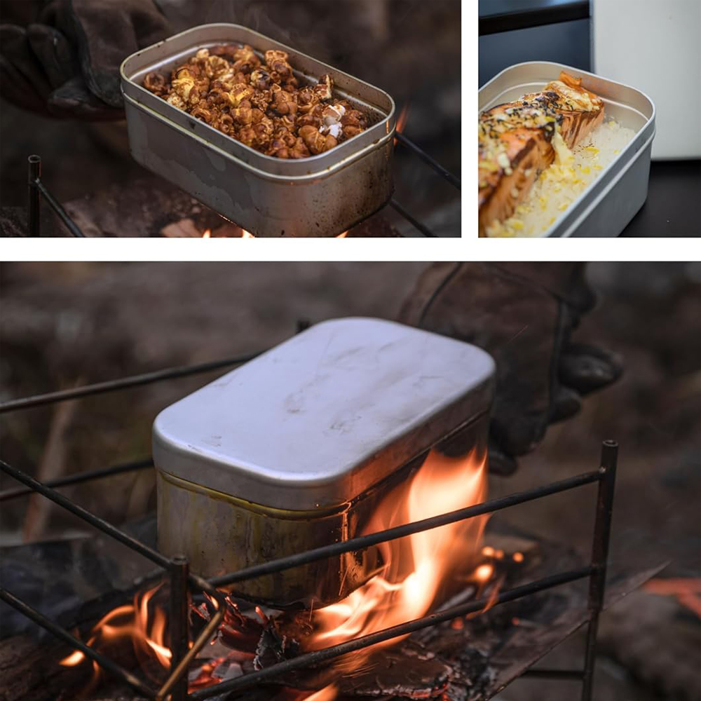 Foldable Bento Box Handle, Lun - Camping Outdoor Cooking Set ulasan dan harga