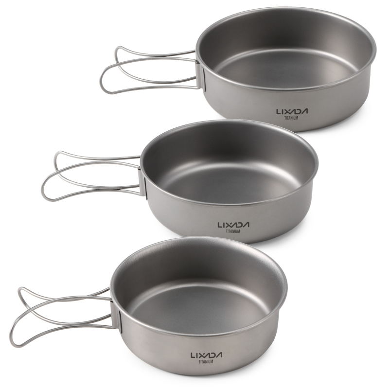 Lixada Titanium Bowls Ultralig - Camping Cooking Tray ulasan dan harga