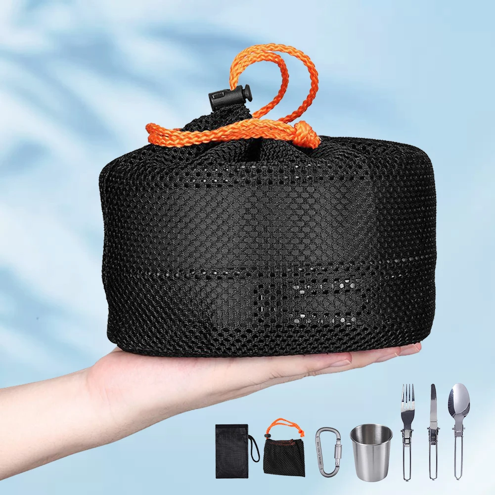 Camping Cookware Kit Kettle Po - Camping Outdoor Cooking Set ulasan dan harga