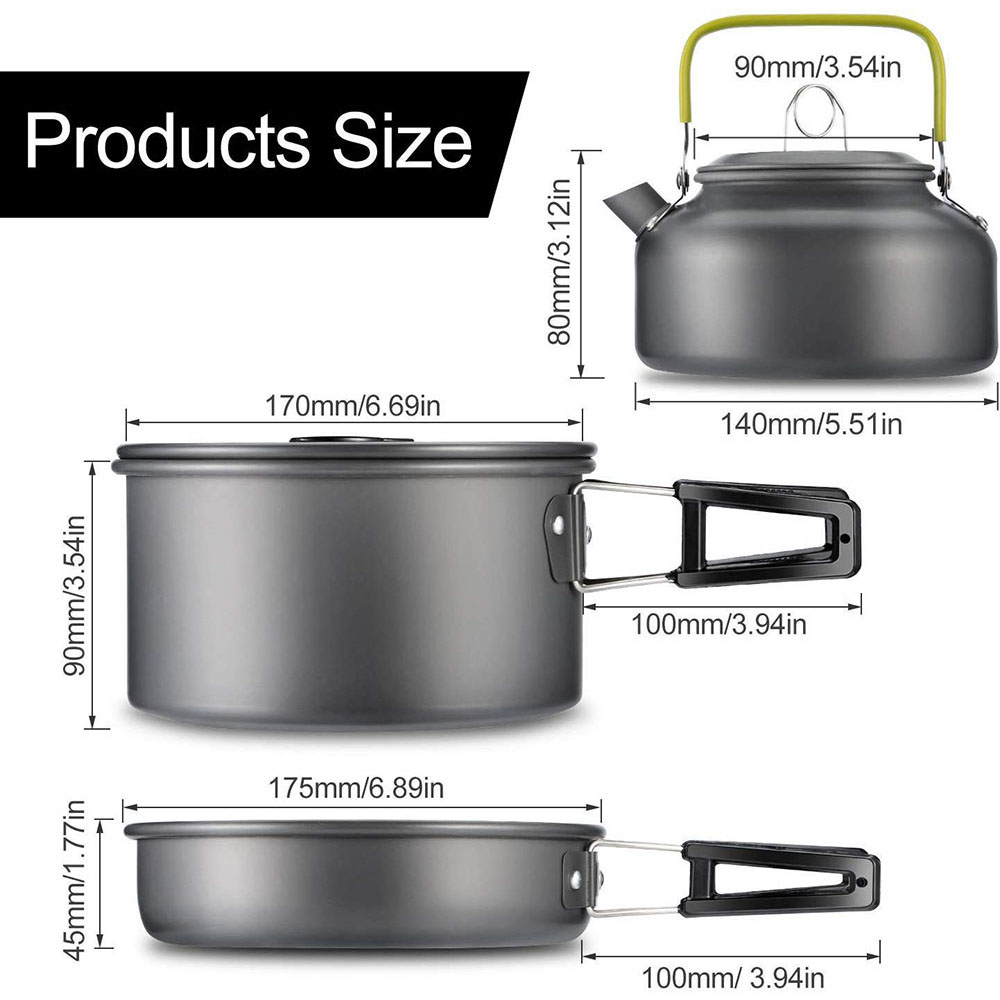 Outdoor Camping Cookware Set M - Camping Outdoor Cooking Set ulasan dan harga