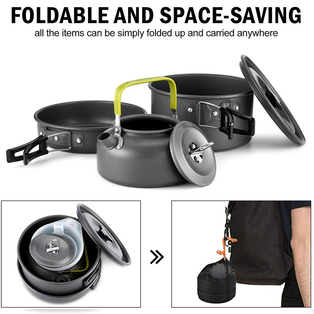 Outdoor Camping Cookware Set M - Camping Outdoor Cooking Set ulasan dan harga