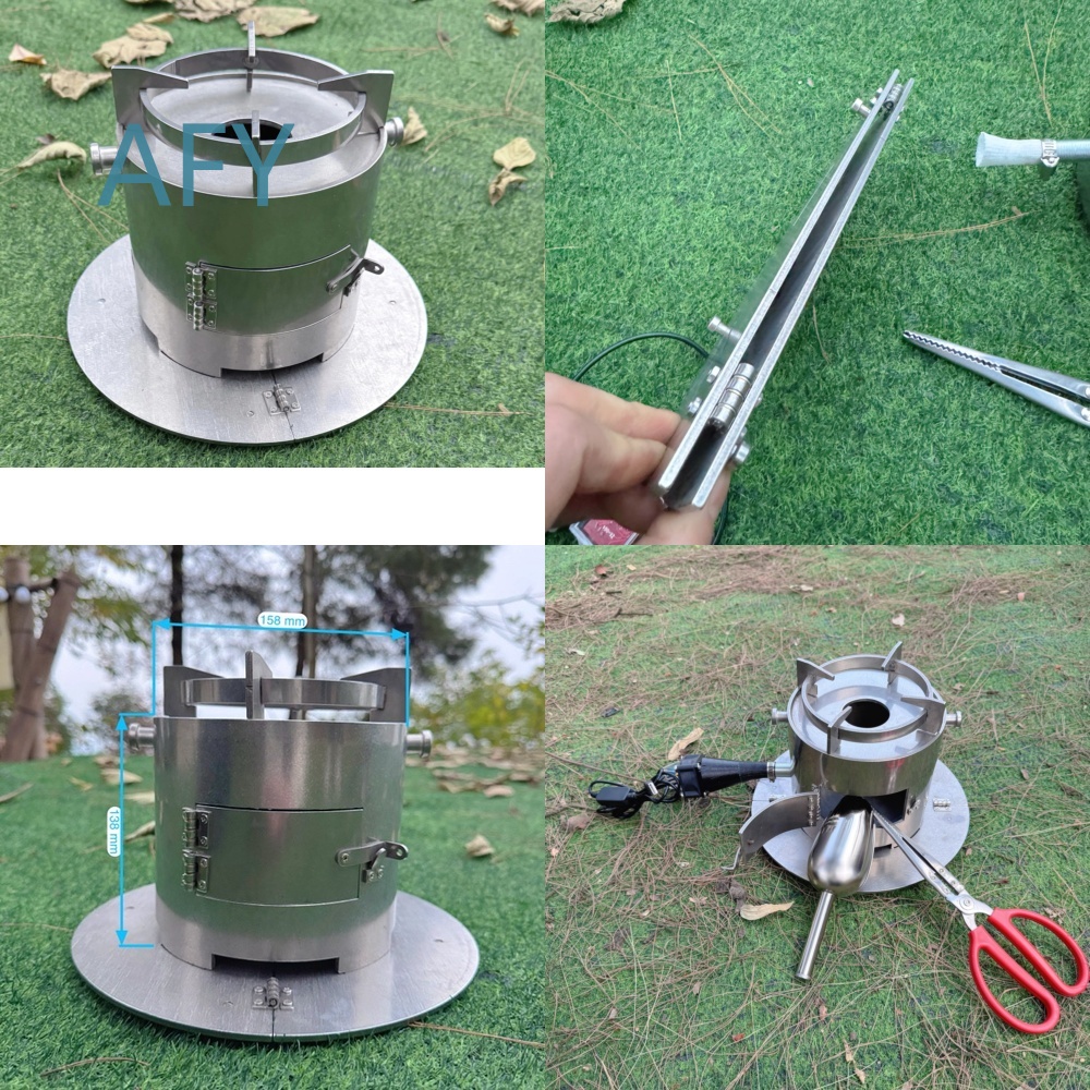 Portable Wood Gasifier Stove f - Camping Cooking Hot Plate ulasan dan harga