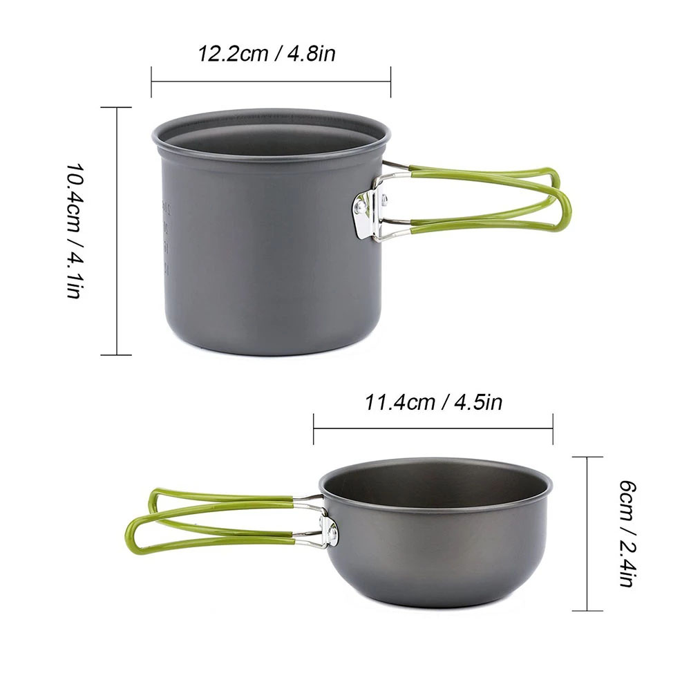Camping Cookware Kit with Stov - Camping Cooking Kitchen Set ulasan dan harga