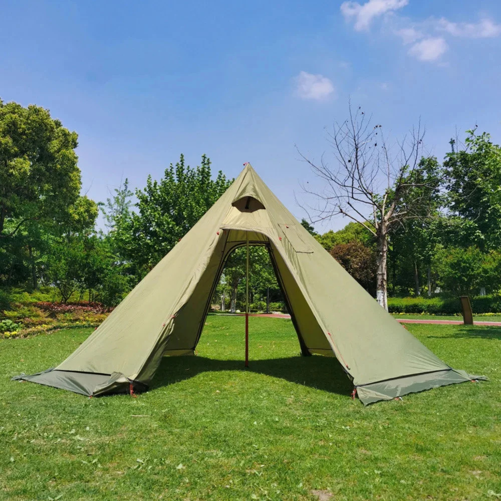 New Pyramid Tent With Snow Ski - Camping Cooking Snow ulasan dan harga