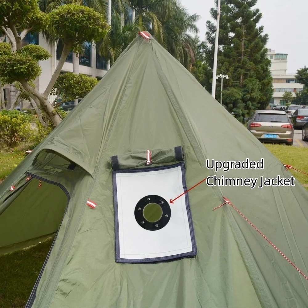 New Pyramid Tent With Snow Ski - Camping Cooking Snow ulasan dan harga