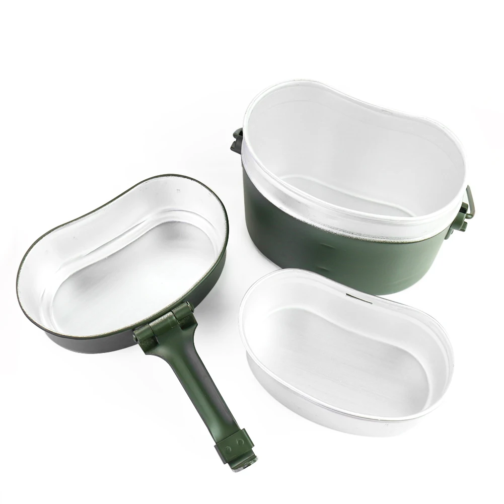 Portable Alloy Pot and Bowl Lu - Camping Cooking Kitchen Set ulasan dan harga