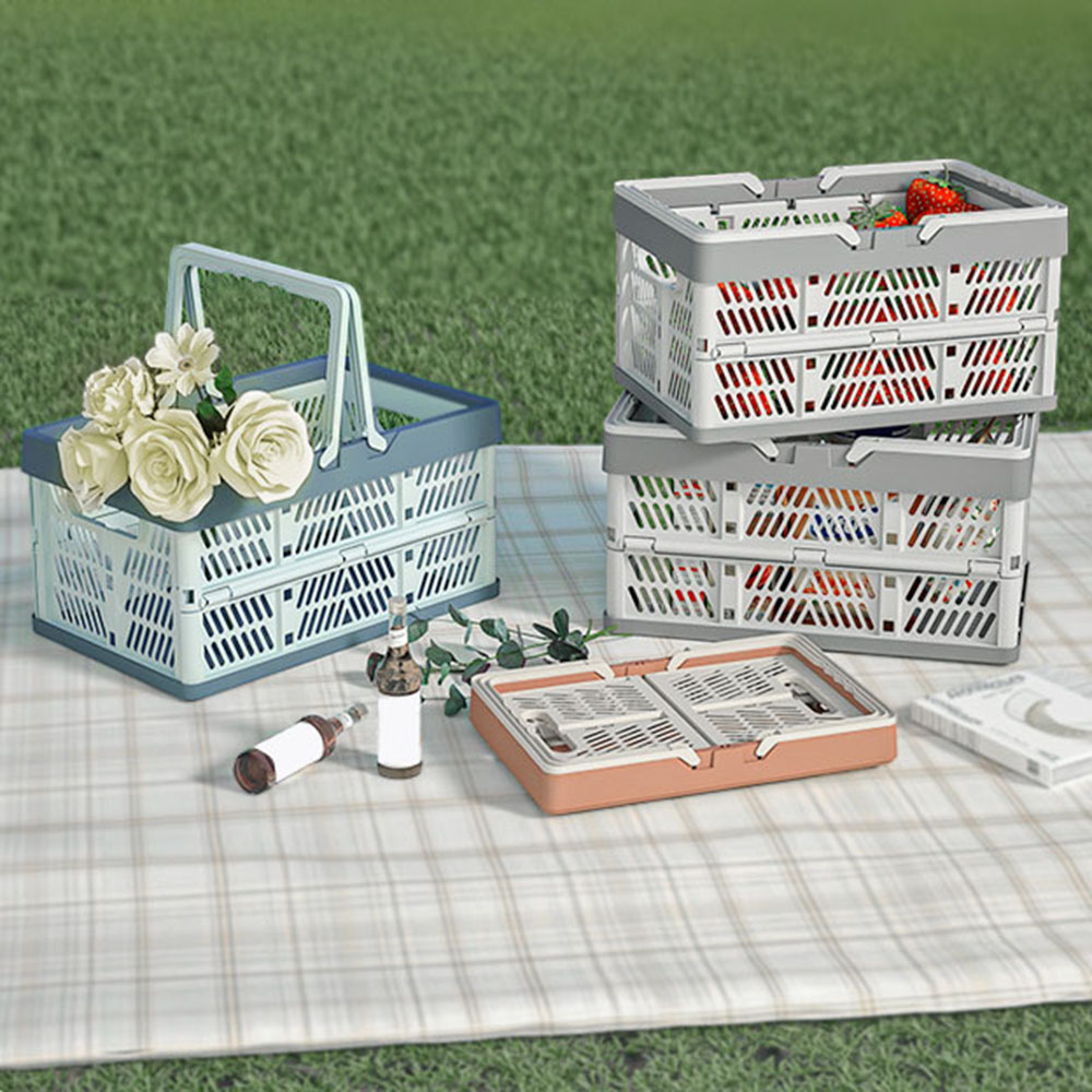 Portable Foldable Plastic Stor - Camping Cooking Basket ulasan dan harga