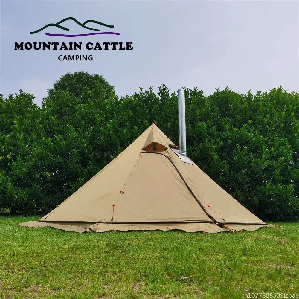 hot Pyramid Tent With Snow Ski - Camping Cooking Snow ulasan dan harga